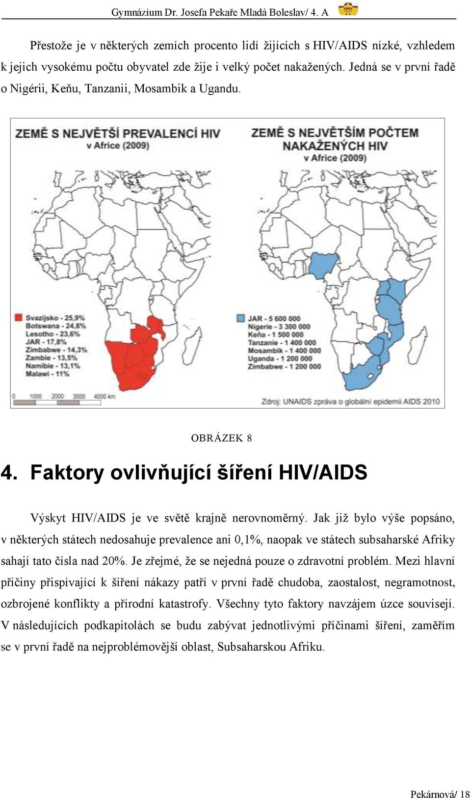 Jak již bylo výše popsáno, v některých státech nedosahuje prevalence ani 0,1%, naopak ve státech subsaharské Afriky sahají tato čísla nad 20%. Je zřejmé, že se nejedná pouze o zdravotní problém.