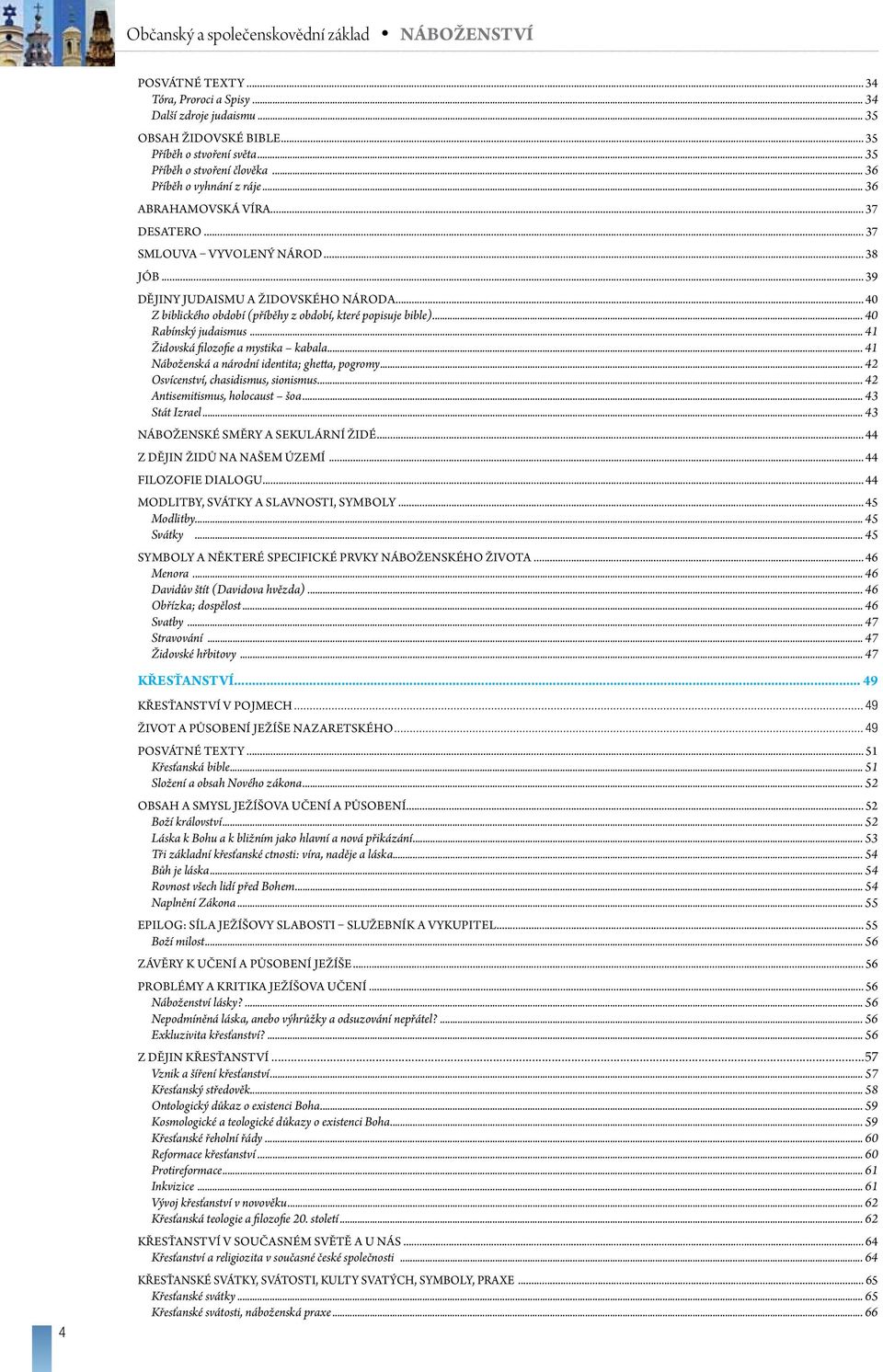 .. 40 Z biblického období (příběhy z období, které popisuje bible)... 40 Rabínský judaismus... 41 Židovská filozofie a mystika kabala... 41 Náboženská a národní identita; ghetta, pogromy.