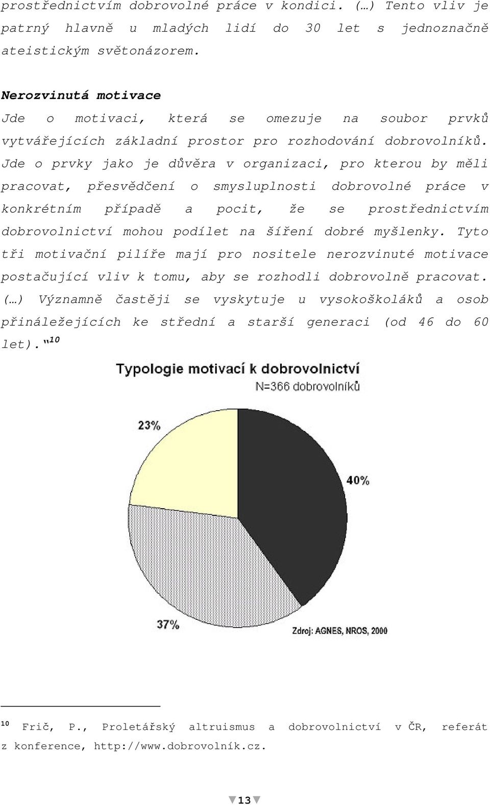 Jde o prvky jako je dvra v organizaci, pro kterou by mli pracovat, pesvdení o smysluplnosti dobrovolné práce v konkrétním pípad a pocit, že se prostednictvím dobrovolnictví mohou podílet na šíení