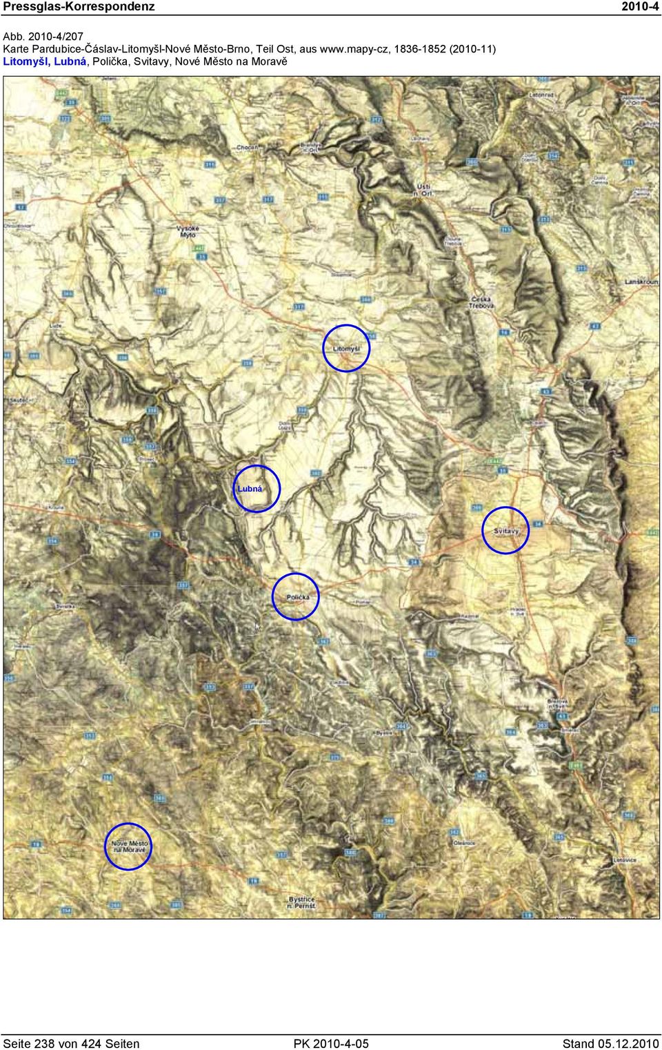 mapy-cz, 1836-1852 (2010-11) Litomyšl, Lubná, Polička,