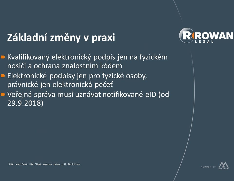 podpisy jen pro fyzické osoby, právnické jen elektronická