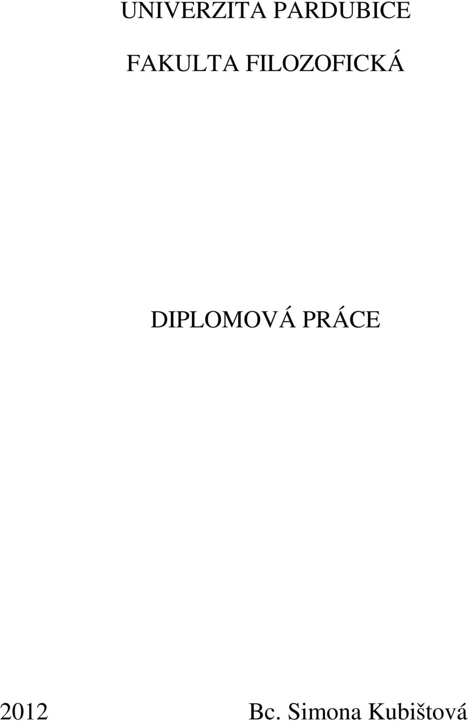 DIPLOMOVÁ PRÁCE 2012