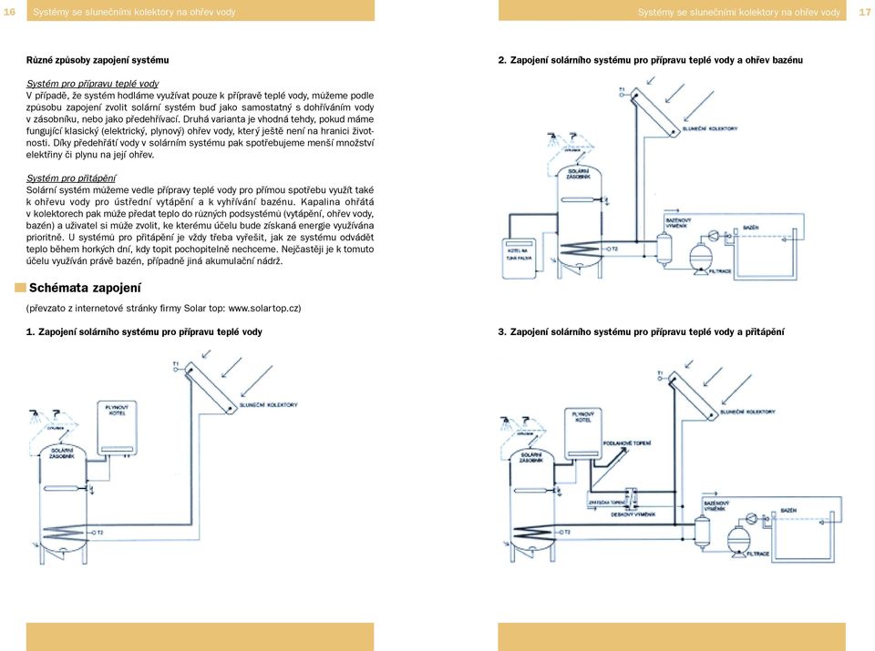 zvolit solární systém buï jako samostatný s dohøíváním vody v zásobníku, nebo jako pøedehøívací.