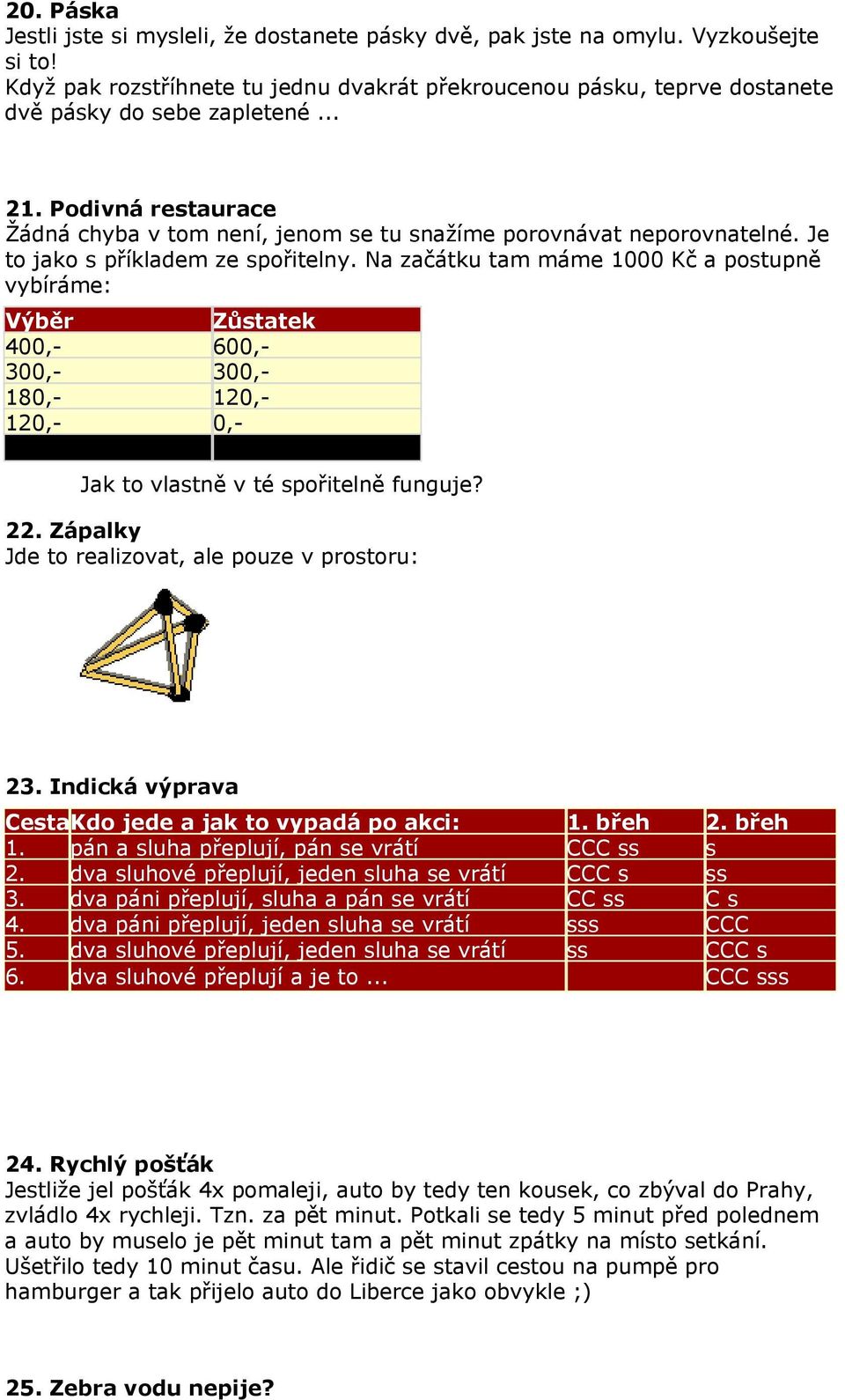 Na začátku tam máme 1000 Kč a postupně vybíráme: Výběr Zůstatek 400,- 600,- 300,- 300,- 180,- 120,- 120,- 0,- dohromady 1000,- dohromady 1020,- Jak to vlastně v té spořitelně funguje? 22.