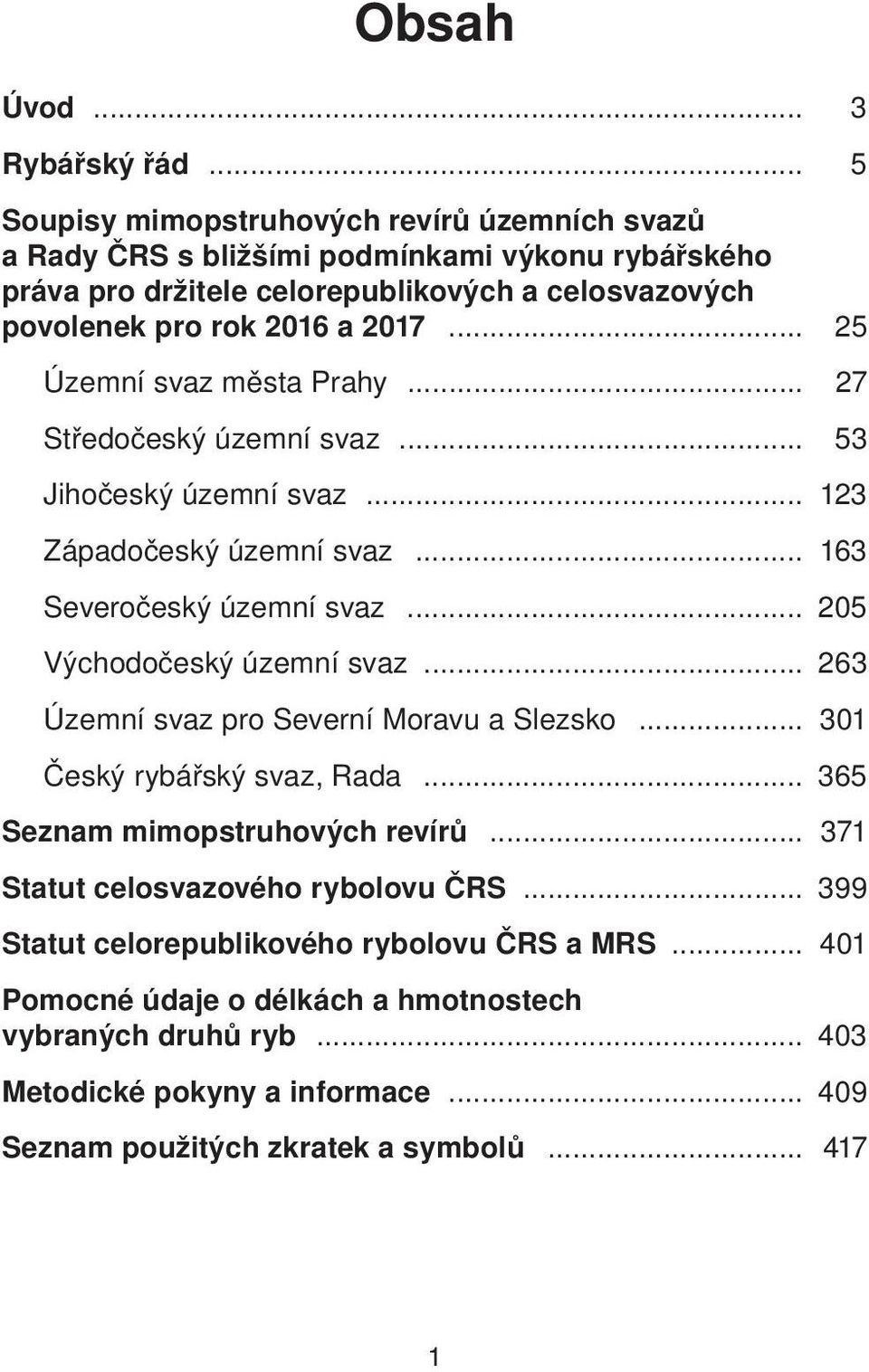 .. 25 Územní svaz města Prahy... 27 Středočeský územní svaz... 53 Jihočeský územní svaz... 123 Západočeský územní svaz... 163 Severočeský územní svaz... 205 Východočeský územní svaz.