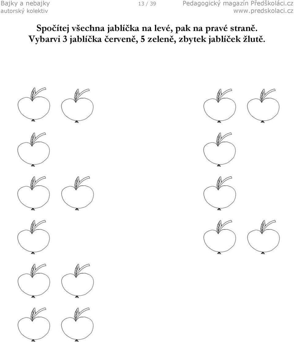 cz Spočítej všechna jablíčka na levé, pak