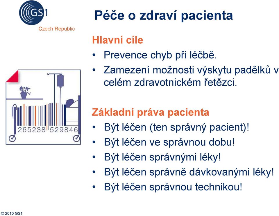 Základní práva pacienta Být léčen (ten správný pacient)!