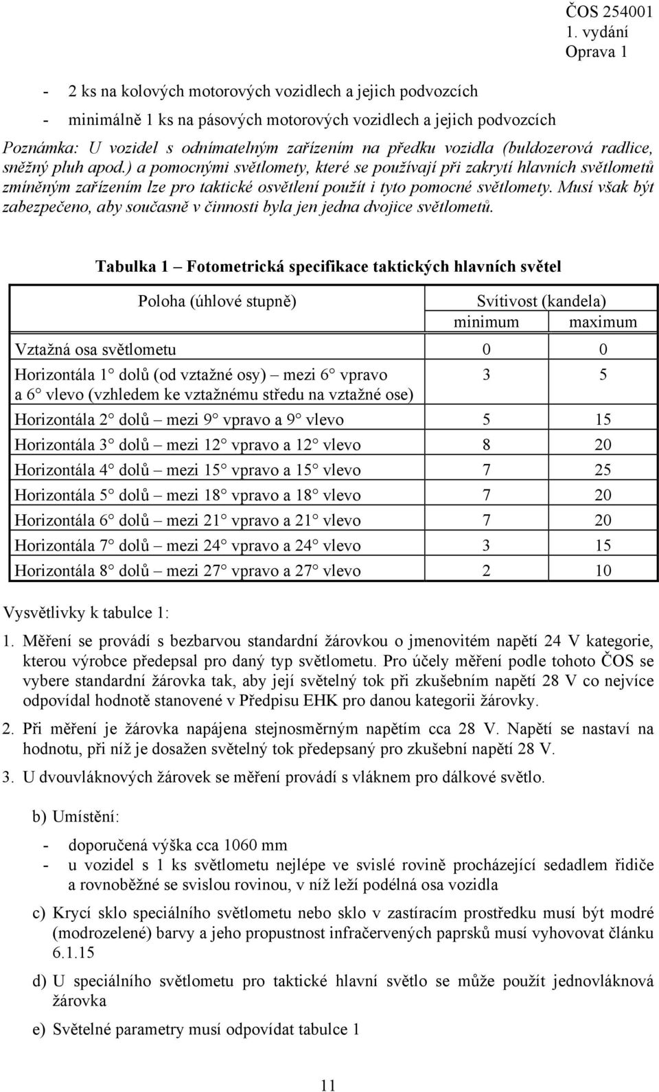 Musí však být zabezpečeno, aby současně v činnosti byla jen jedna dvojice světlometů.