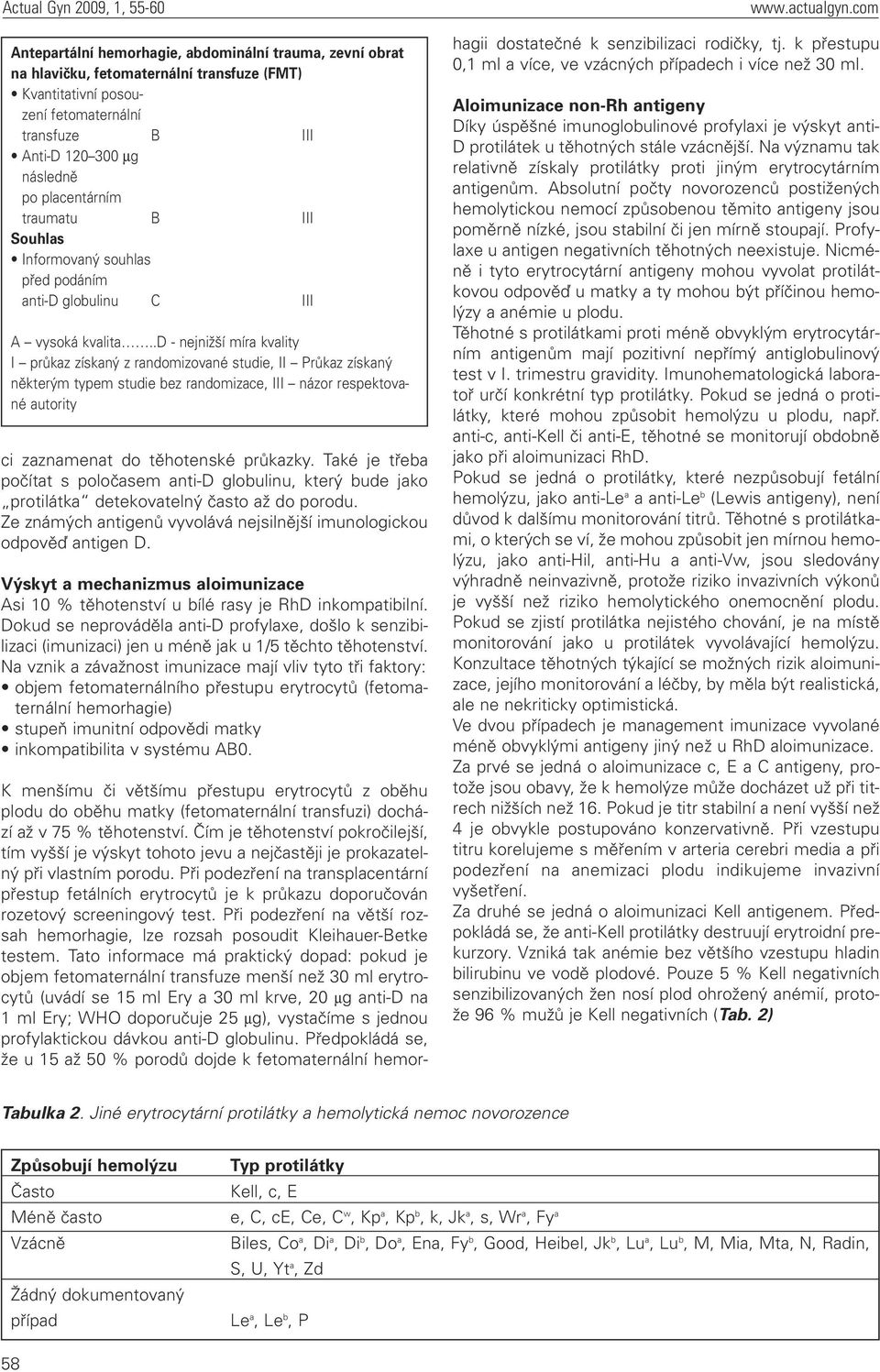 .d - nejnižší míra kvality I průkaz získaný z randomizované studie, II Průkaz získaný některým typem studie bez randomizace, III názor respektované autority ci zaznamenat do těhotenské průkazky.