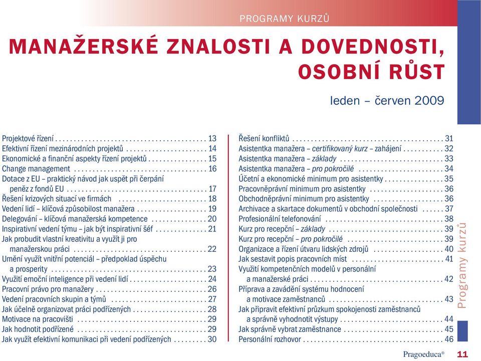 ..................................... 17 Řešení krizových situací ve firmách........................ 18 Vedení lidí klíčová způsobilost manažera................... 19 Delegování klíčová manažerská kompetence.