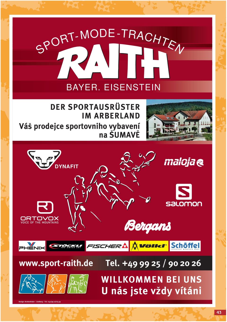 sportovniho vybavení na SUMAVE DYNAFIT www.sport-raith.de Tel.