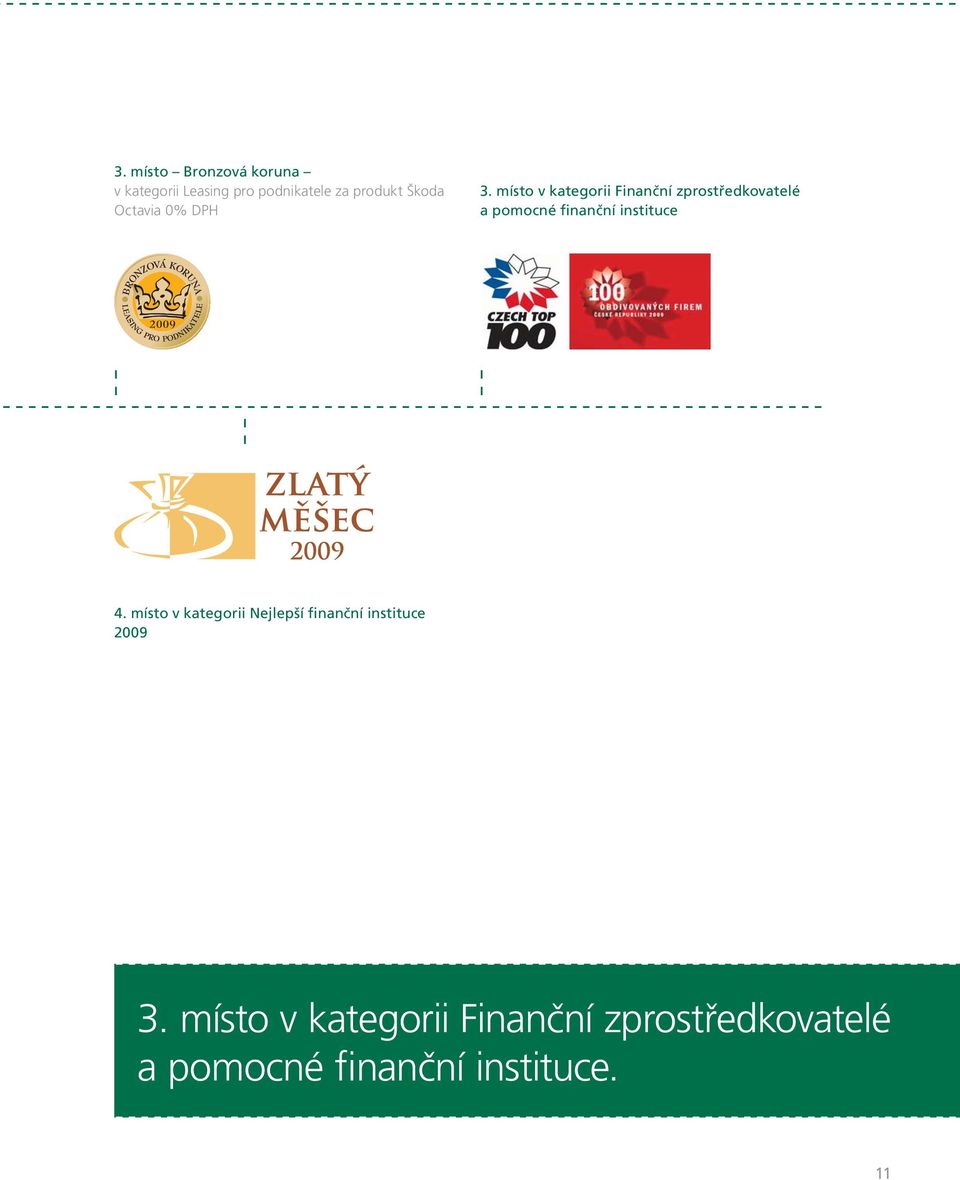 místo v kategorii Finanční zprostředkovatelé a pomocné finanční instituce 4.