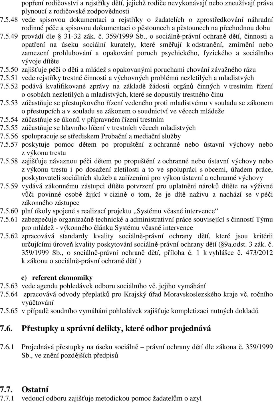 359/1999 Sb.