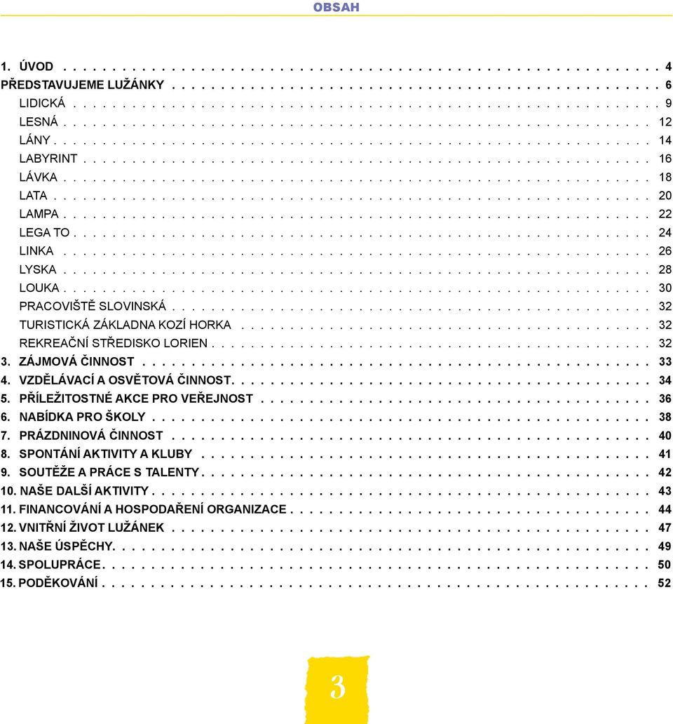 ........................................................... 18 LATA............................................................. 20 LAMPA............................................................ 22 LEGA TO.