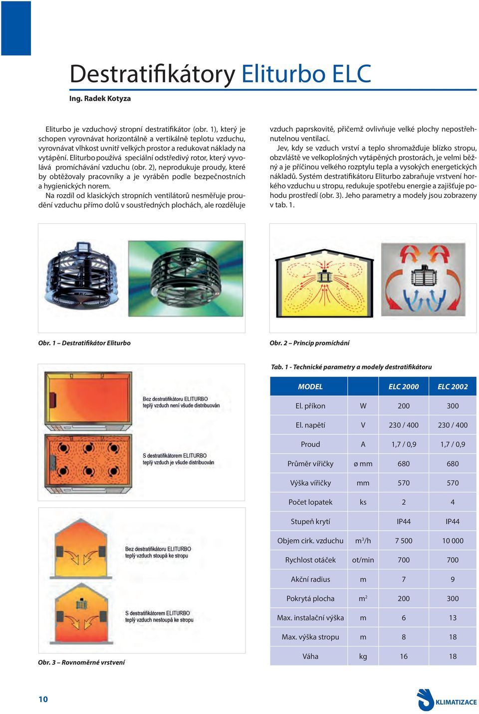 Eliturbo používá speciální odstředivý rotor, který vyvolává promíchávání vzduchu (obr. 2), neprodukuje proudy, které by obtěžovaly pracovníky a je vyráběn podle bezpečnostních a hygienických norem.