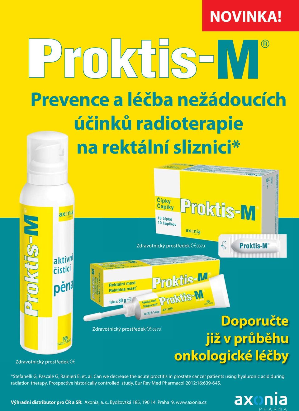 Can we decrease the acute proctitis in prostate cancer patients using hyaluronic acid during radiation therapy.