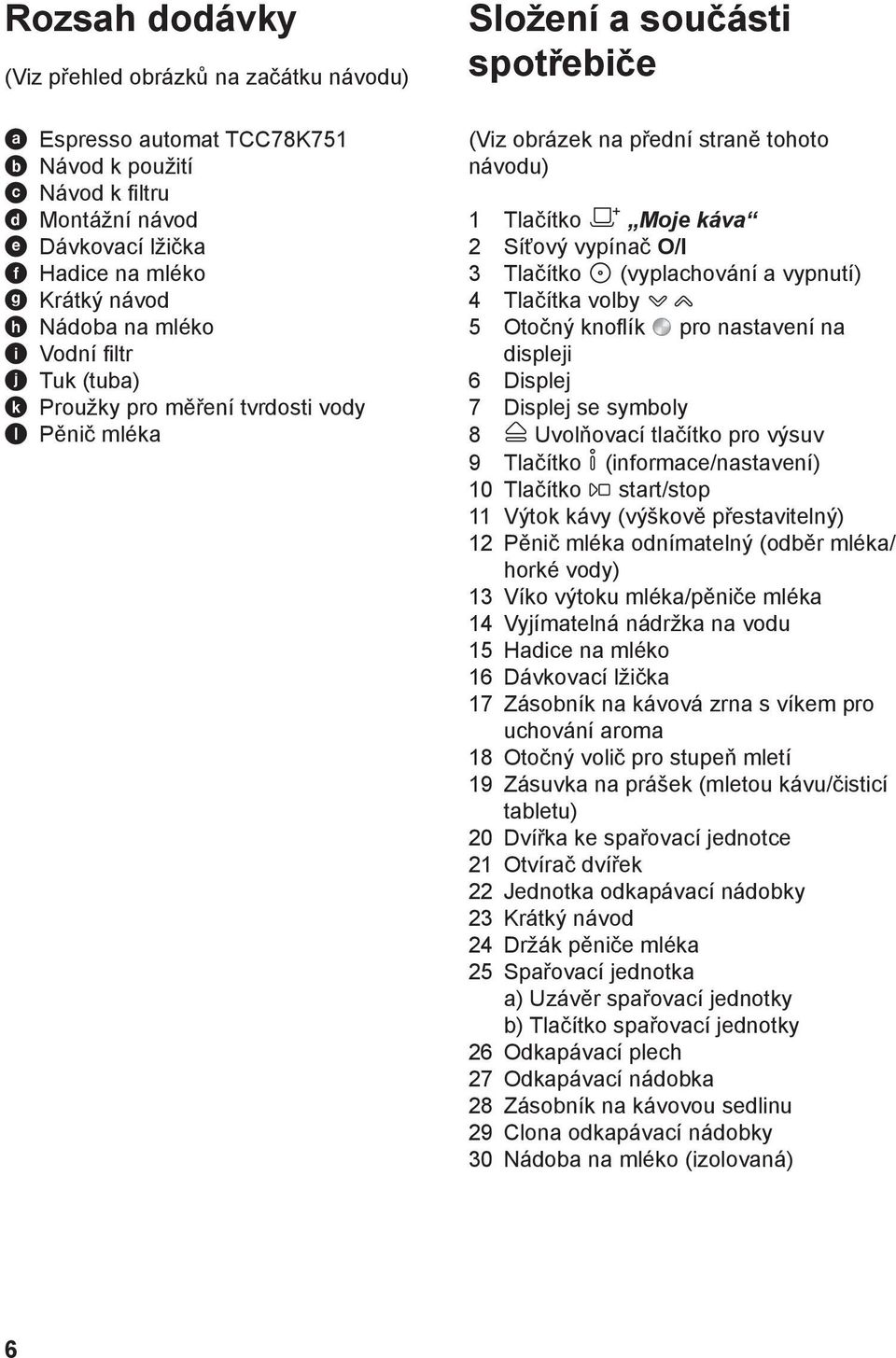 O/I 3 Tlačítko Z(vyplachování a vypnutí) 4 Tlačítka volby pz 5 Otočný knoflík pro nastavení na displeji 6 Displej 7 Displej se symboly 8 muvolňovací tlačítko pro výsuv 9 Tlačítko k