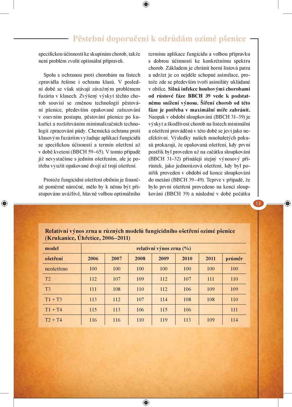 Zvýšený výskyt těchto chorob souvisí se změnou technologií pěstování pšenice, především opakované zařazování v osevním postupu, pěstování pšenice po kukuřici a rozšiřováním minimalizačních