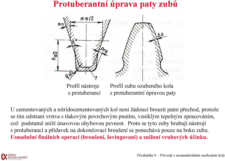 tepelným zpracováním, což podstatně sníží únavovou ohybovou pevnost.