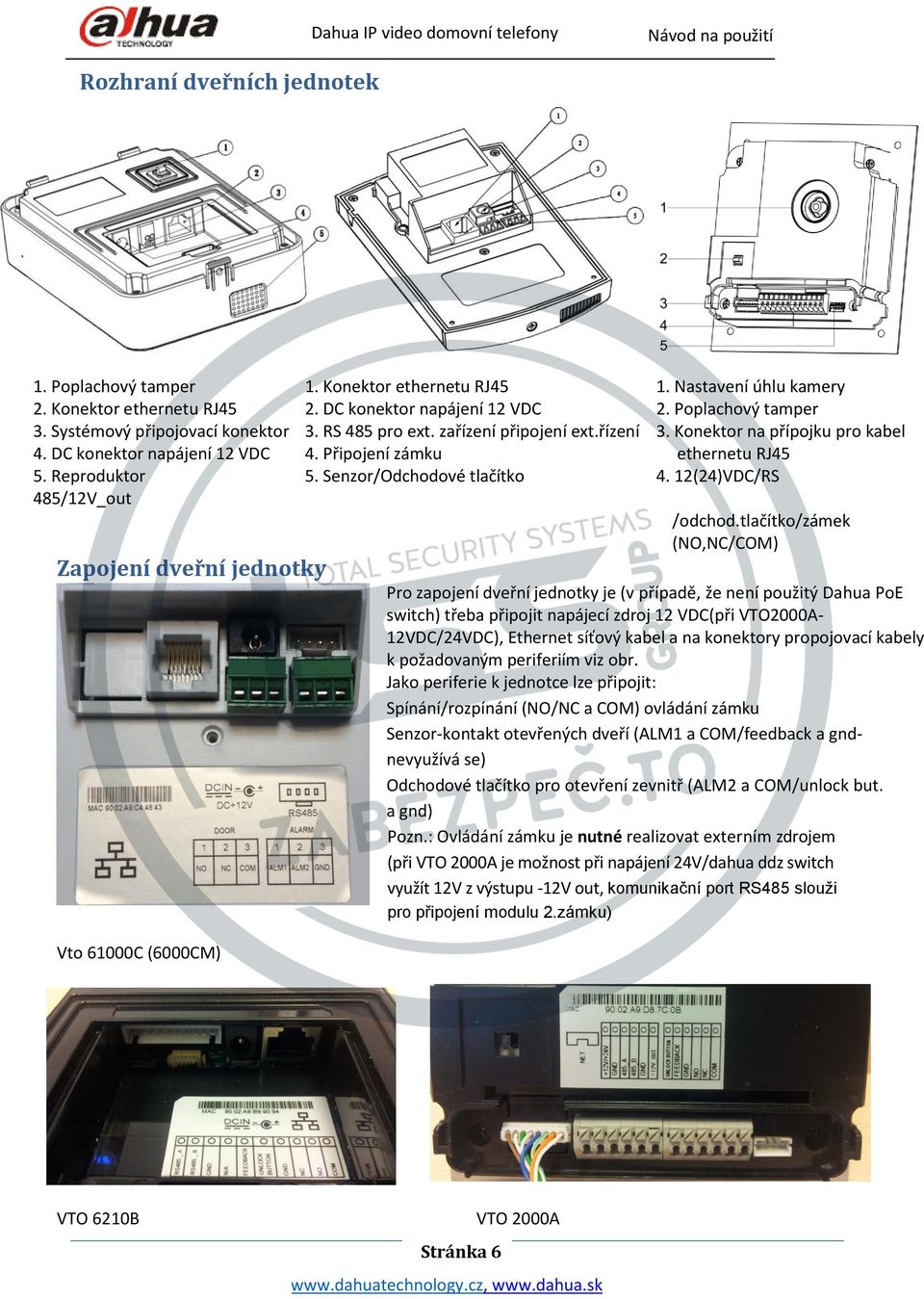 Senzor/Odchodové tlačítko 4. 12(24)VDC/RS 485/12V_out /odchod.