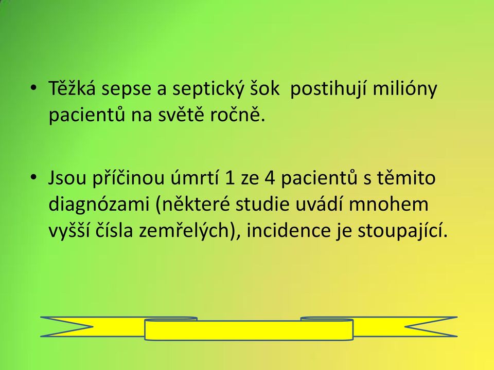 Jsou příčinou úmrtí 1 ze 4 pacientů s těmito