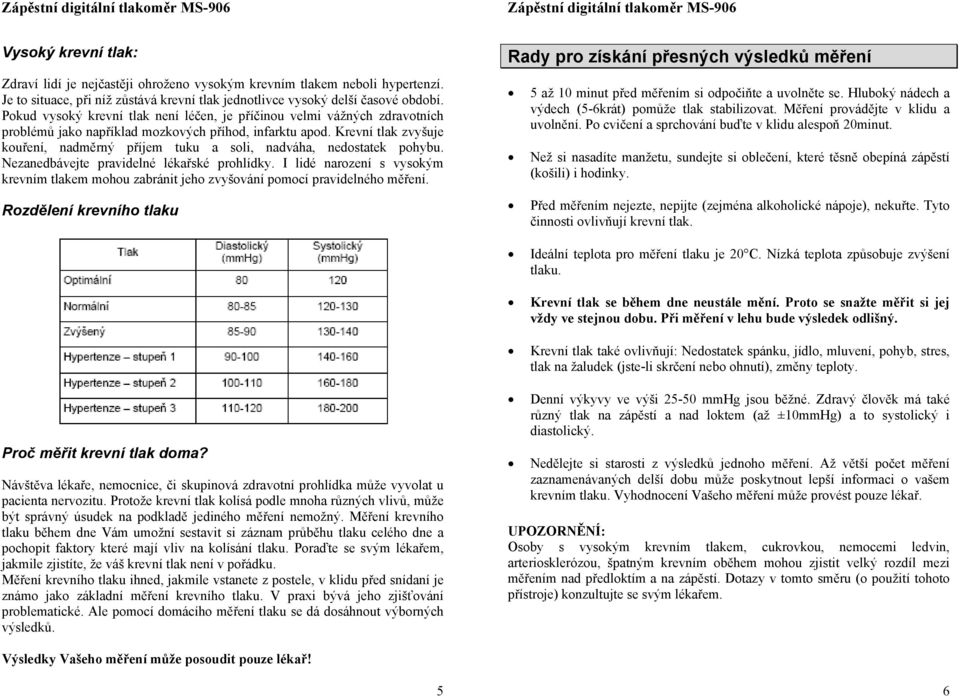 Krevní tlak zvyšuje kouření, nadměrný příjem tuku a soli, nadváha, nedostatek pohybu. Nezanedbávejte pravidelné lékařské prohlídky.