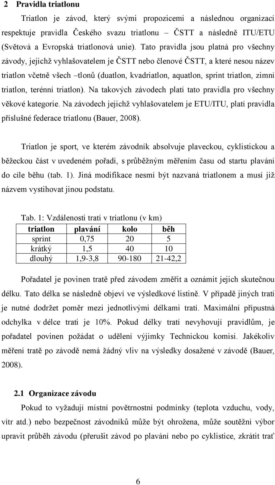 triatlon, terénní triatlon). Na takových závodech platí tato pravidla pro všechny věkové kategorie.