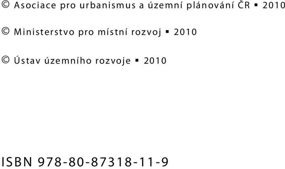 místní rozvoj 2010 Ústav územního