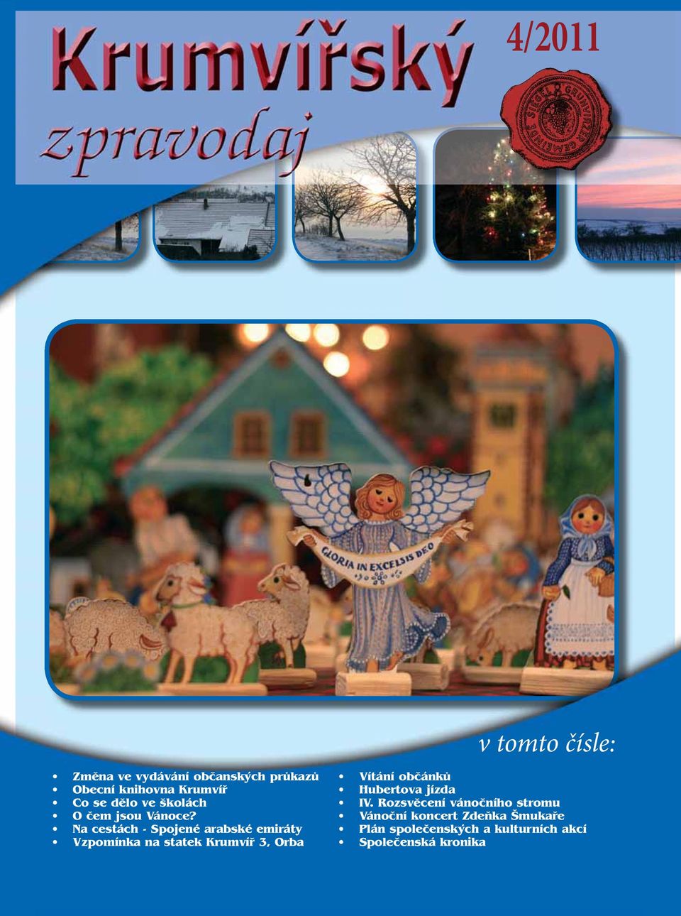 Vánoční koncert Zdeňka Šmukaře Na cestách - Spojené arabské emiráty Plán společenských a