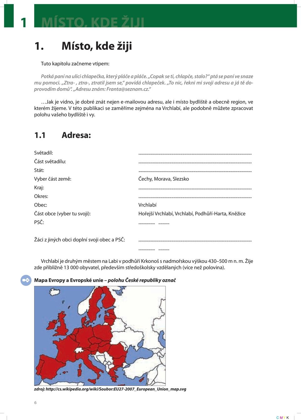 Jak je vidno, je dobré znát nejen e-mailovou adresu, ale i místo bydliště a obecně region, ve kterém žijeme.