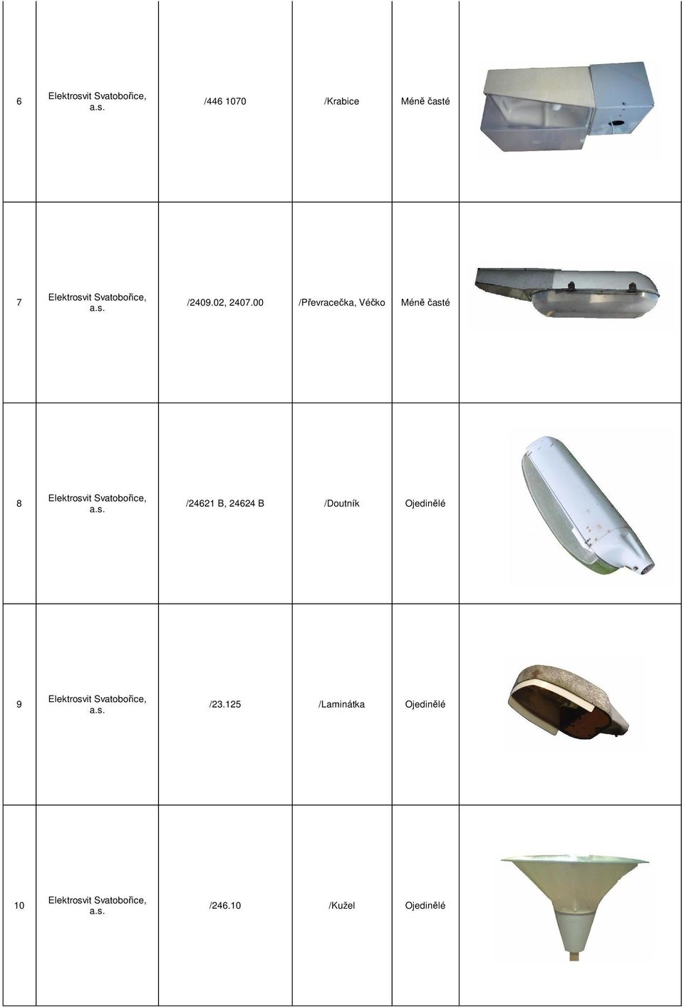 s. /23.125 /Laminátka Ojedin lé 10 Elektrosvit Svatobo ice, a.s. /246.