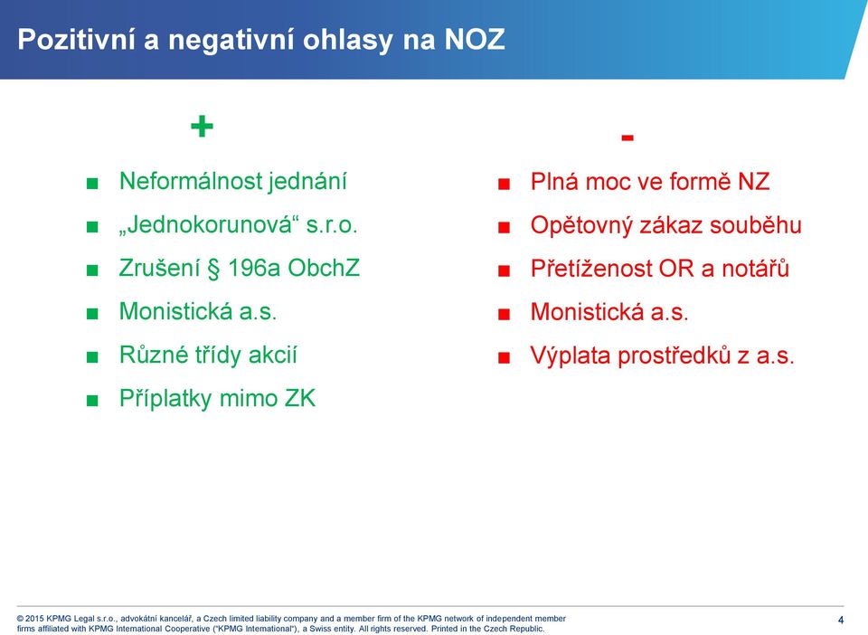 Zrušení 196a ObchZ Přetíženost