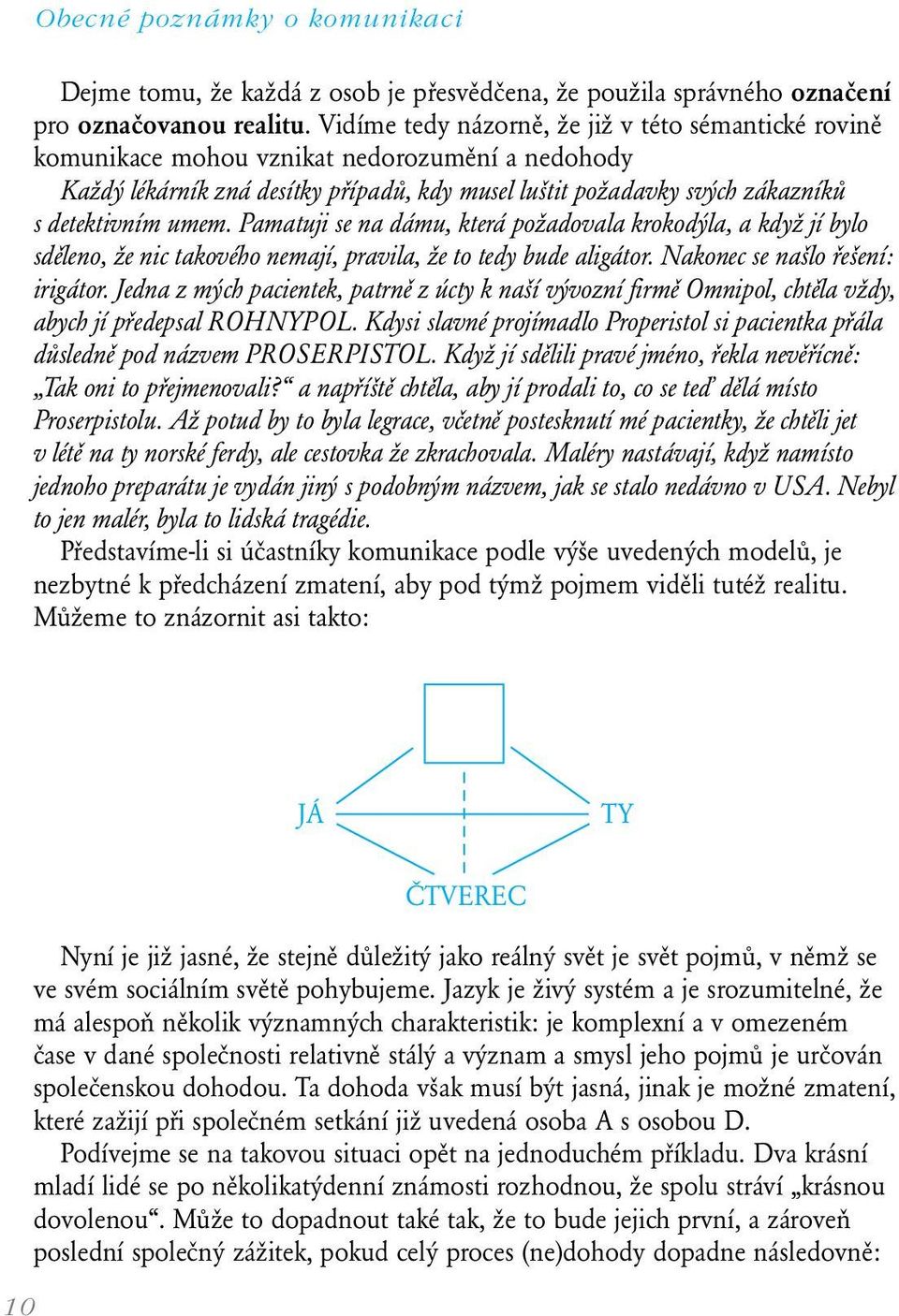 Pamatuji se na dámu, která požadovala krokodýla, a když jí bylo sděleno, že nic takového nemají, pravila, že to tedy bude aligátor. Nakonec se našlo řešení: irigátor.