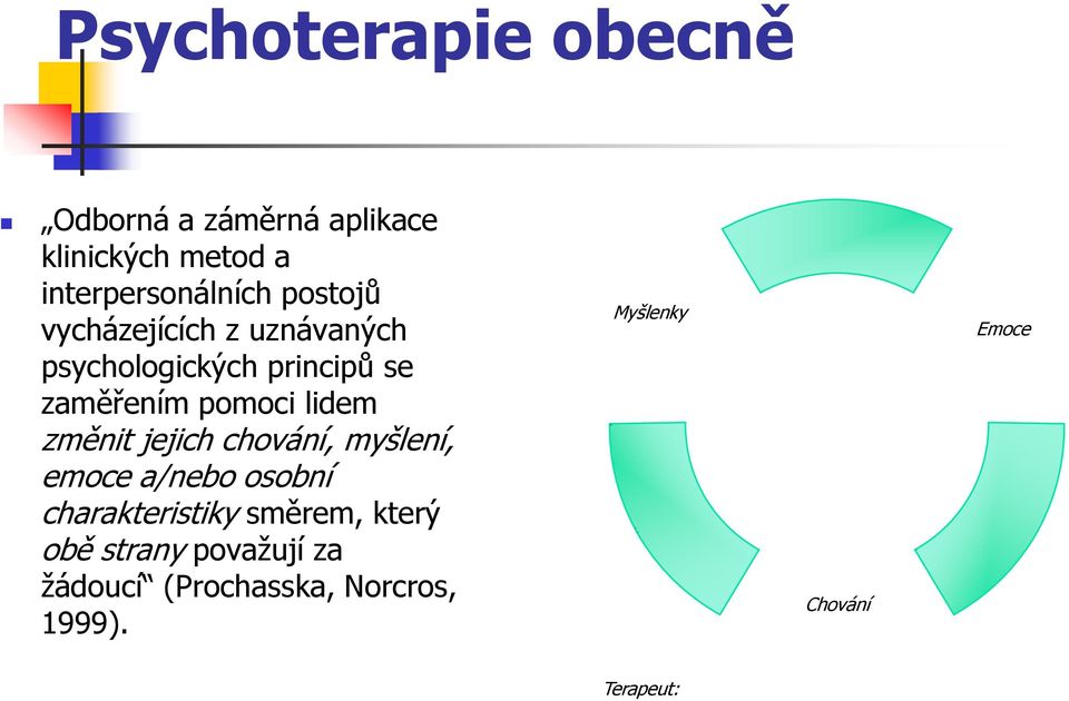 změnit jejich chování, myšlení, emoce a/nebo osobní charakteristiky směrem, který obě