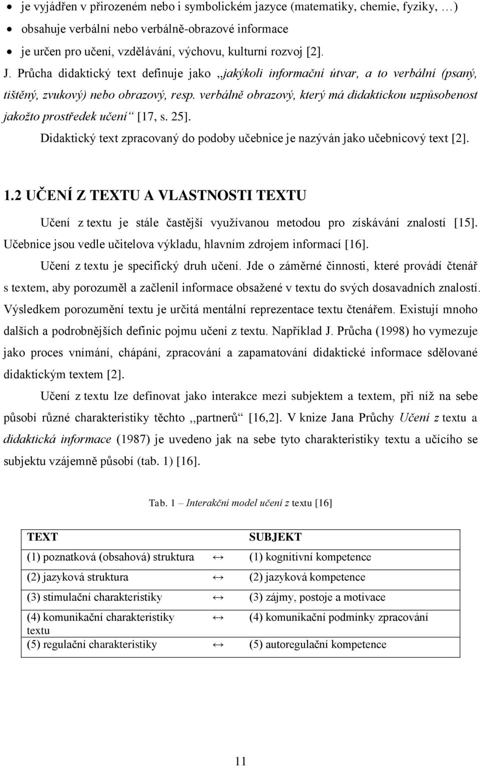 verbálně obrazový, který má didaktickou uzpůsobenost jakožto prostředek učení [17, s. 25]. Didaktický text zpracovaný do podoby učebnice je nazýván jako učebnicový text [2]. 1.