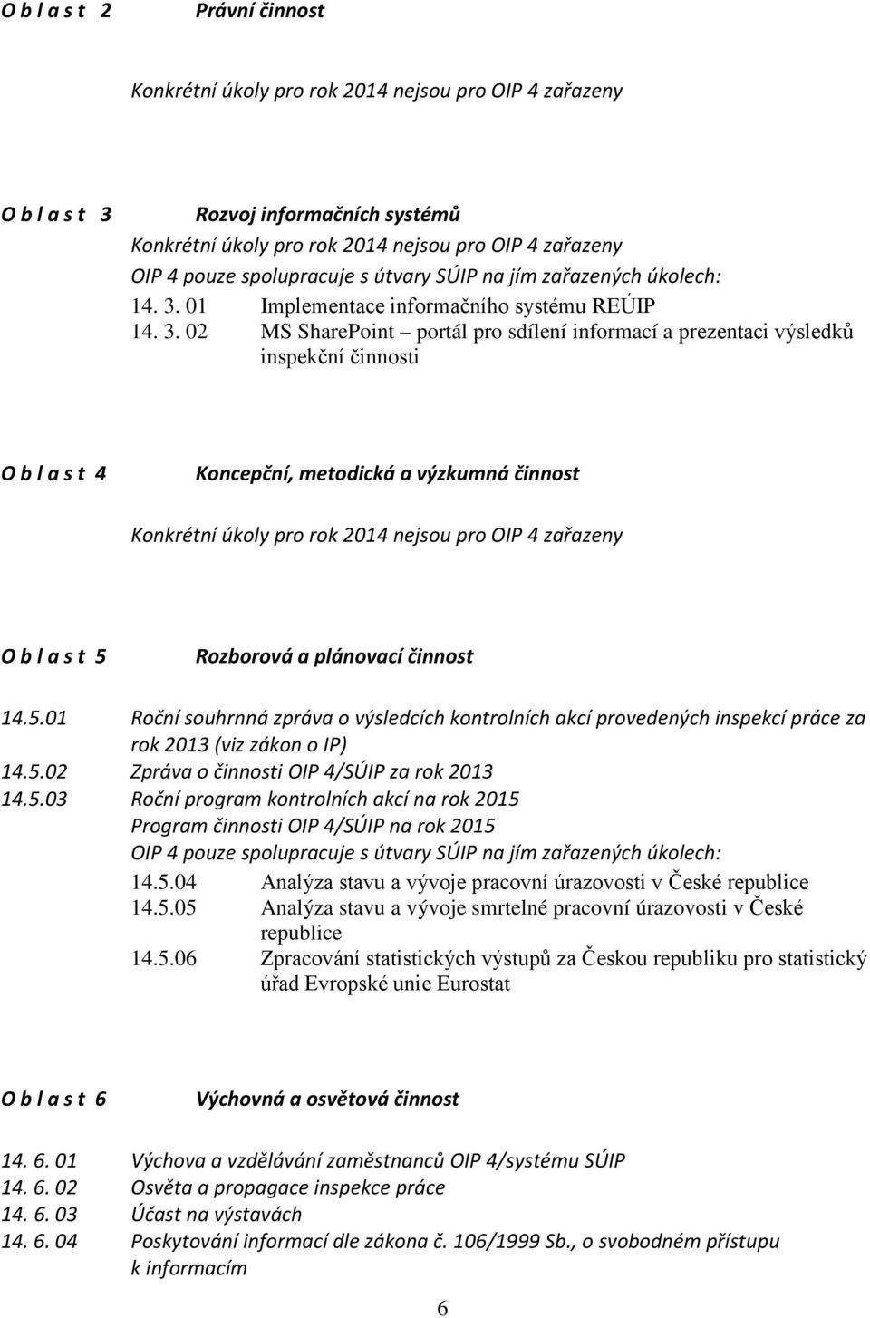 01 Implementace informačního systému REÚIP 14. 3.