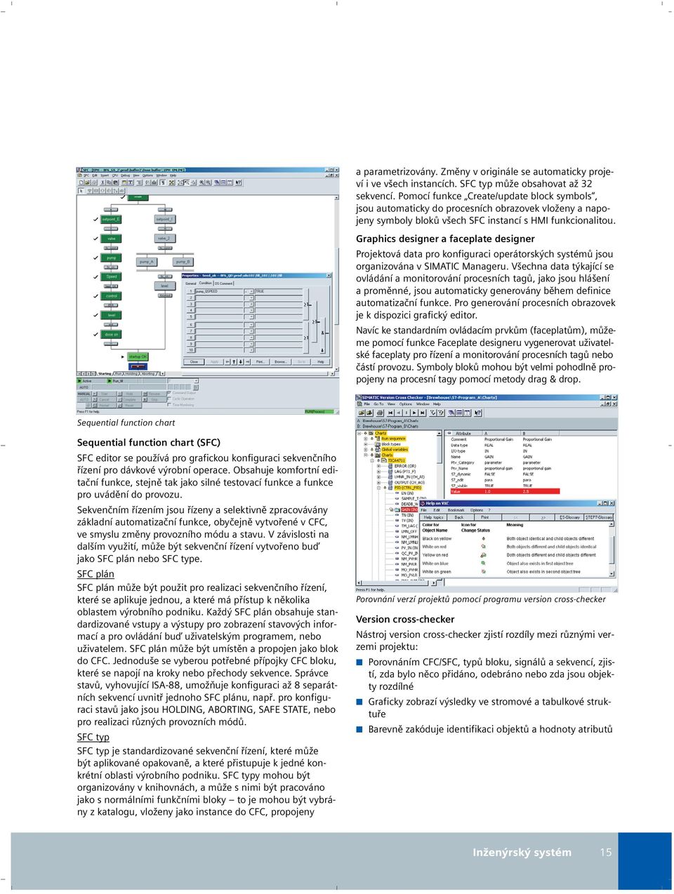 Graphics designer a faceplate designer Projektová data pro konfiguraci operátorských systémů jsou organizována v SIMATIC Manageru.