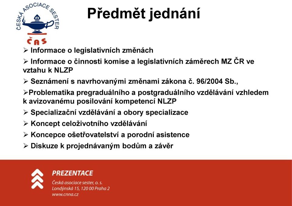 , Problematika pregraduálního a postgraduálního vzdělávání vzhledem k avizovanému posilování kompetencí NLZP