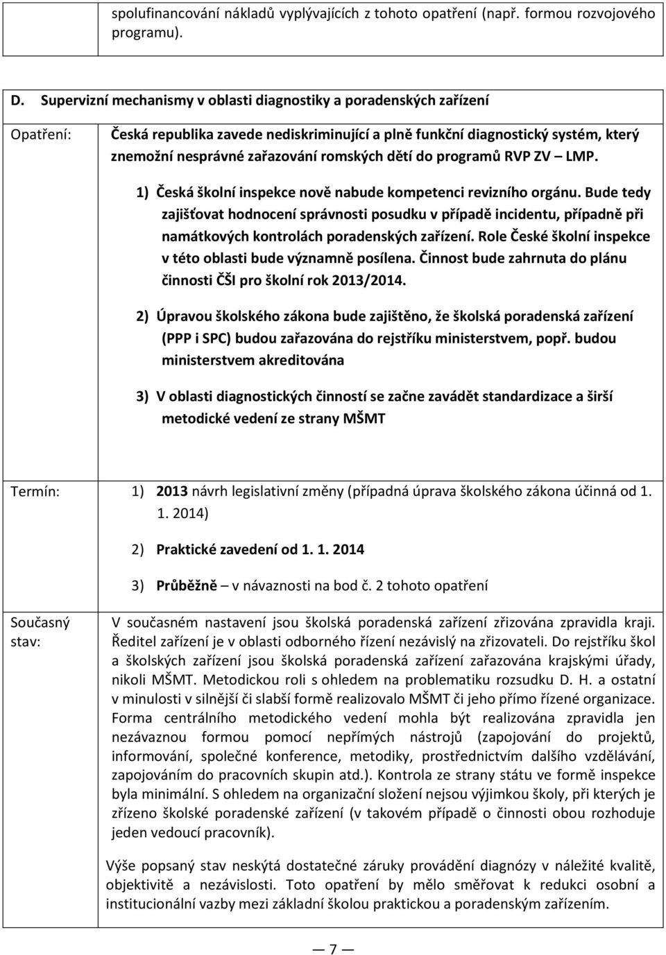 dětí do programů RVP ZV LMP. 1) Česká školní inspekce nově nabude kompetenci revizního orgánu.
