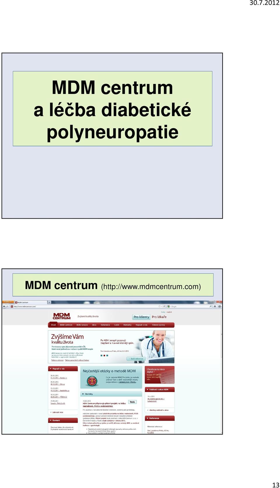 polyneuropatie MDM