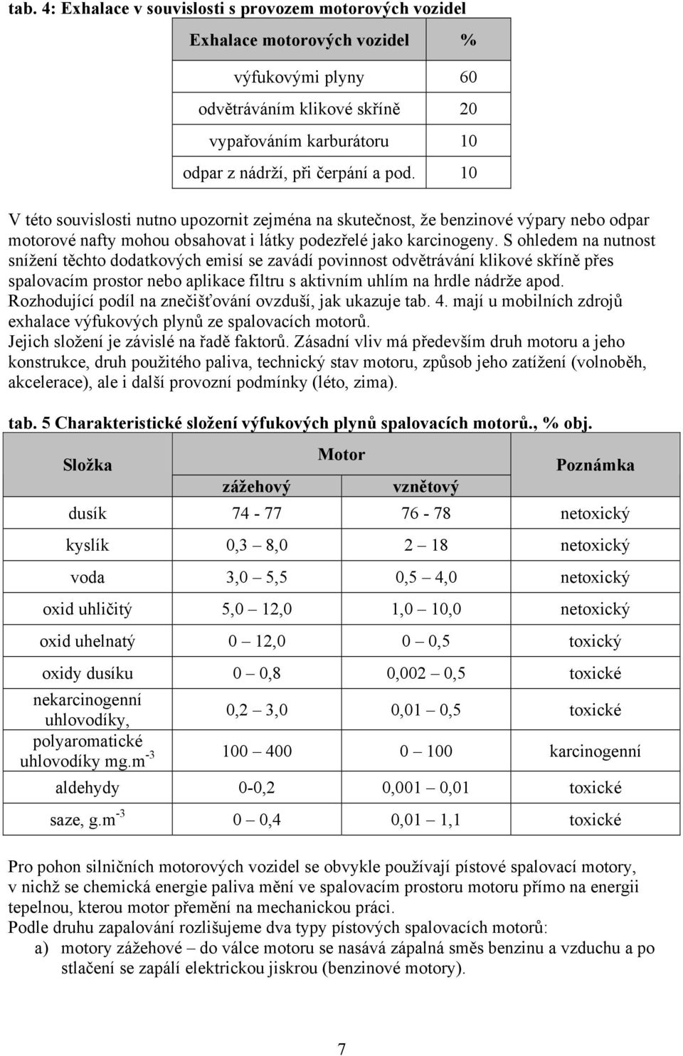 S ohledem na nutnost snížení těchto dodatkových emisí se zavádí povinnost odvětrávání klikové skříně přes spalovacím prostor nebo aplikace filtru s aktivním uhlím na hrdle nádrže apod.