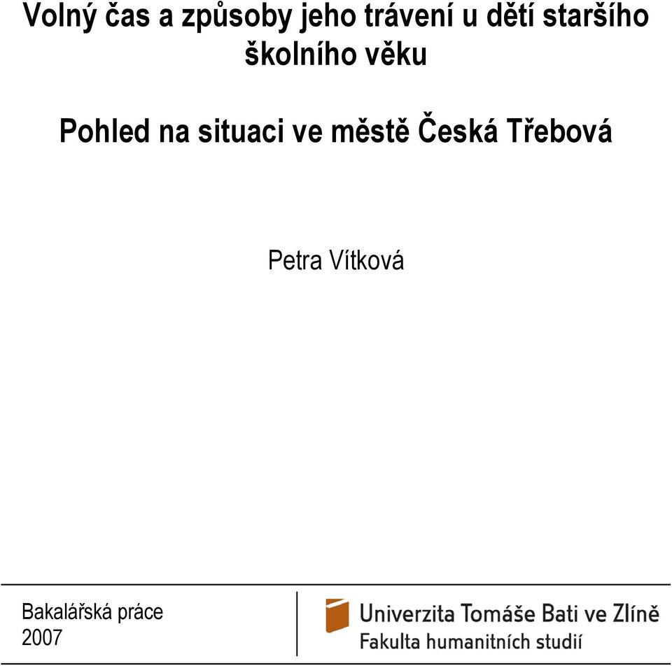 na situaci ve městě Česká Třebová