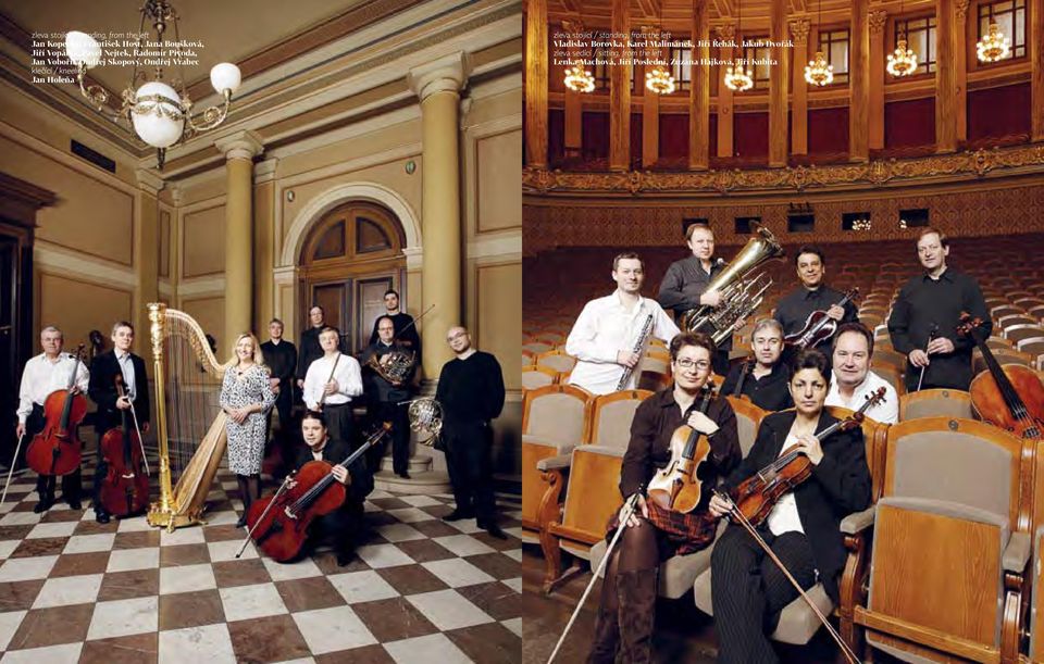 Holeňa zleva stojící / standing, from the left Vladislav Borovka, Karel Malimánek, Jiří Řehák,