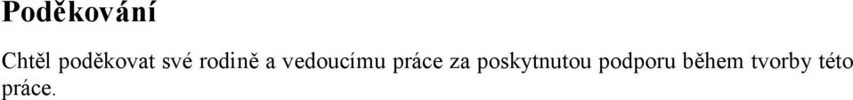 vedoucímu práce za