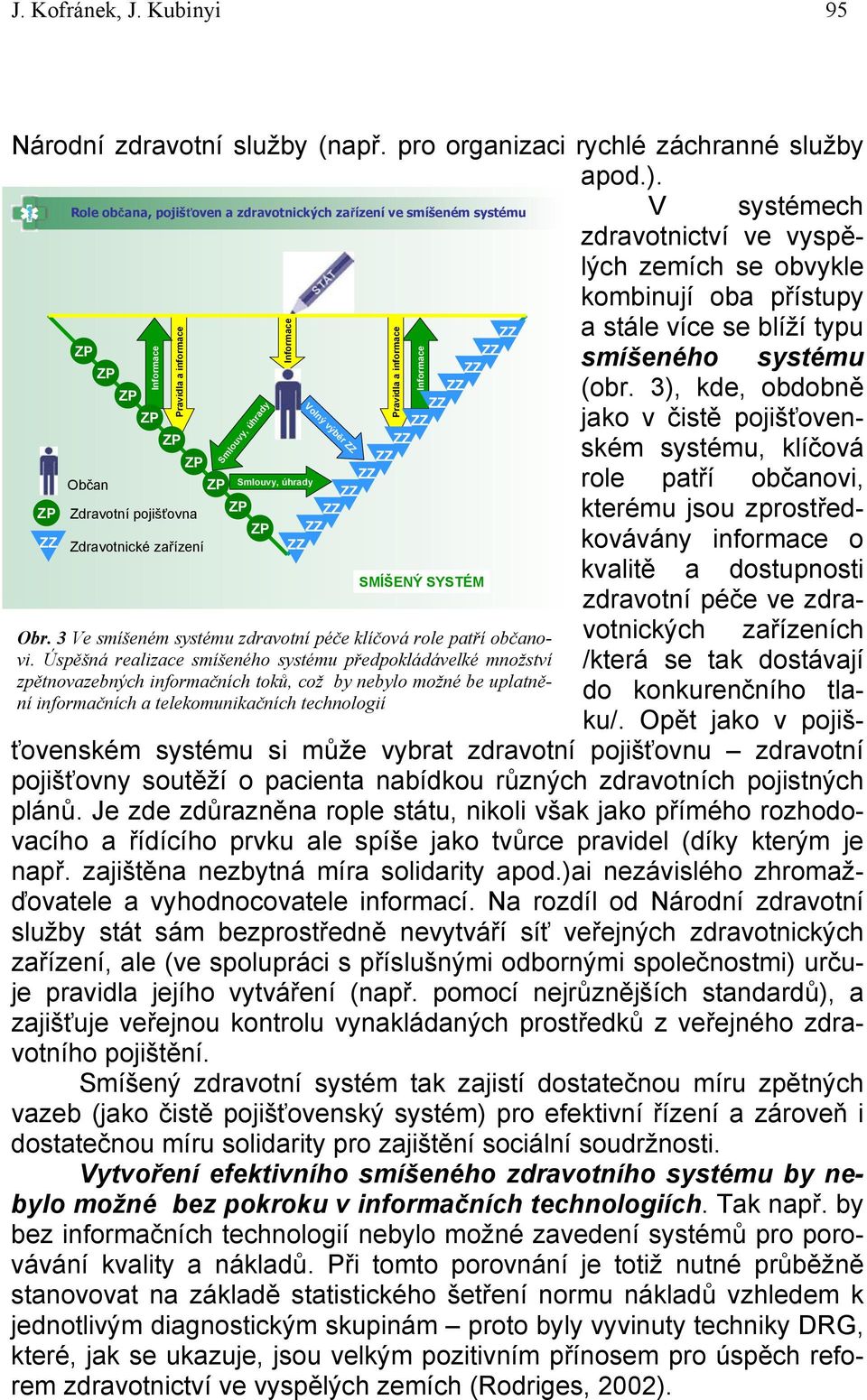 3), kde, obdobně jako v čistě pojišťovenském systému, klíčová Občan Smlouvy, úhrady role patří občanovi, Zdravotní pojišťovna kterému jsou zprostředkovávány informace o Zdravotnické zařízení kvalitě