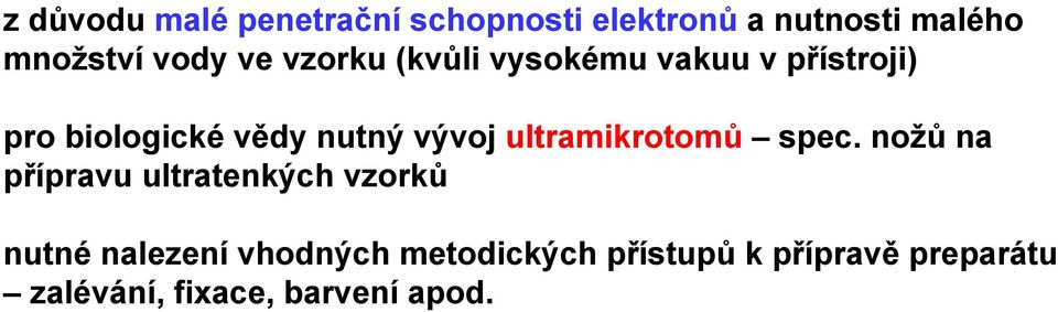 ultramikrotomů spec.