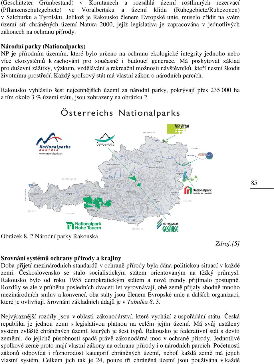 Národní parky (Nationalparks) NP je přírodním územím, které bylo určeno na ochranu ekologické integrity jednoho nebo více ekosystémů k zachování pro současné i budoucí generace.