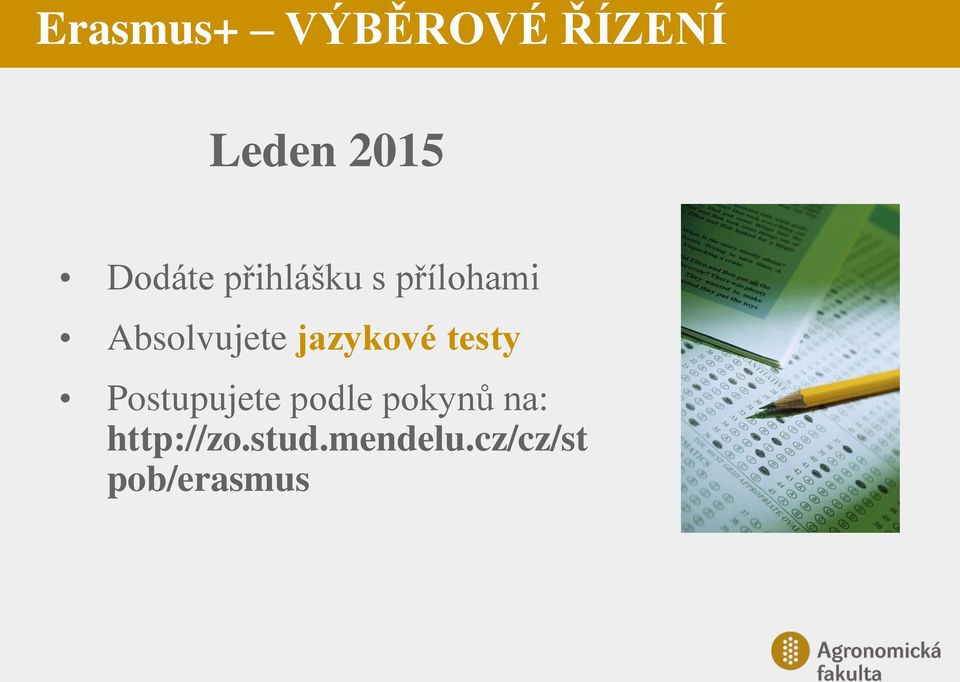jazykové testy Postupujete podle pokynů