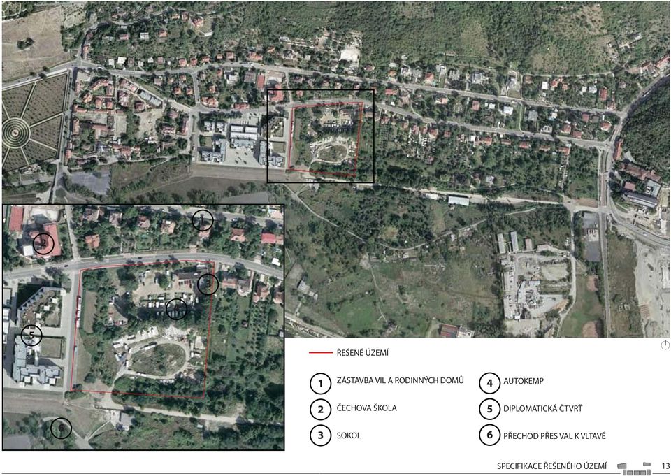 5 DIPLOMATICKÁ ČTVRŤ 6 3 SOKOL 6 PŘECHOD