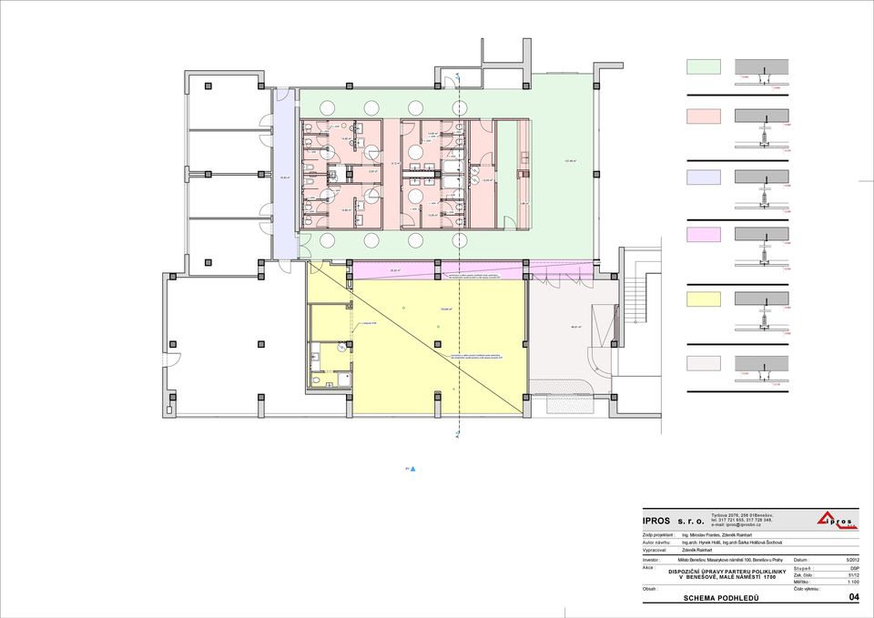 konstrukce a výška osazení podhledu bude upřesněna dle skutečného využití prostoru a dle úpravy rozvodů VZT 5,88 m 2 46,91 m 2 +2,980 +3,230 +2,880 +3,150 +2,980 +2, +2,980 +2,500 +2,980 +2,300